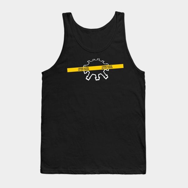 Crime scene Do not Cross mask Tank Top by opippi